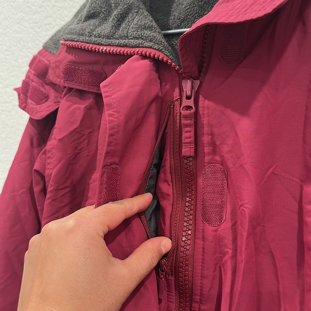 Lands Ends Hot Pink Jacket Petite Size XS 2-4 Good Condition - Picture 9 of 17